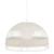 Ildefonso White Rattan Weave Dome Pendant Light
