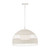 Ildefonso White Rattan Weave Dome Pendant Light-3