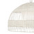 Ildefonso White Rattan Weave Dome Pendant Light-5