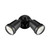 Hunter III IP44 Twin LED Floodlight - Black