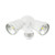 Hunter III IP44 Twin LED Floodlight with Sensor - White