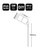 Seaford IP65 Garden Spike Light - Brushed Chrome-3