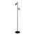 Alpore Twin Light Black Brass Spotlight Floor Lamp-1