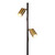 Alpore Twin Light Black Brass Spotlight Floor Lamp-2