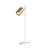 Alpore White Brass Adjustable Spotlight Desk Lamp