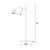 Alpore White Brass Adjustable Spotlight Desk Lamp-4