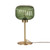 Apello Green Ribbed Optic Glass Brass Table Lamp-2