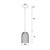 Avondale Ribbed Opal Bell Glass Pendant - White-4