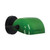 Banker Green Glass Matt Black Wall Light
