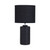 Bojano Matt Black Ceramic Table Lamp
