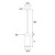 Challans Cylinder Glass Brass Pendant - Clear-4