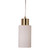 Challans Cylinder Glass Brass Pendant - Opal-3
