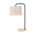 Clerkenwell Natural Travertine Black Table Lamp
