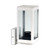 Copeland IP44 Clear Glass Box Lantern Wall Light - White