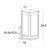 Copeland IP44 Clear Glass Box Lantern Wall Light - White-3