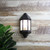 Corfe IP44 Traditional Black Flush Wall Light-1