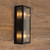 Dulwich Clear Reeded Glass Black Box Duo Wall Light-1