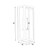 Dulwich Clear Reeded Glass Black Box Duo Wall Light-4
