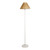 Dunstable Rattan Cone White Floor Lamp-2