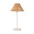 Dunstable Rattan Cone White Table Lamp-2