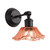 Favara Vintage Cut Glass Black Wall Light - Pink