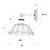 Favara Vintage Cut Glass Brass Wall Light - Pink-3
