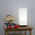 Gosport Brushed Chrome Cube Glass Touch Table Lamp-1