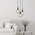 Grantham Clear Retro Tall Glass Pendant - Black-1