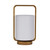 Launceston White Cotton Portable Timber Table Lamp