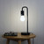 Lynmouth Scandustrial Bare Bulb Table Lamp - Black-1