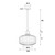 Marcela Geometric Ribbed Glass Pendant Light - Rose-4