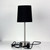 Marlow Brushed Chrome Touch Table Lamp - Black Shade-2