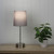 Marlow Brushed Chrome Touch Table Lamp - Grey Shade-1