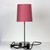 Marlow Brushed Chrome Touch Table Lamp - Pink Shade-2