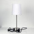 Marlow Brushed Chrome Touch Table Lamp - White Shade-2