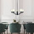 Ranika 5 Light Traditional Pendant Light - Matt Black-1