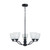 Ranika 5 Light Traditional Pendant Light - Matt Black-2
