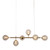 Varna 6 Light Double Glass Pendant - Satin Brass