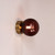 Viejo IP44 Ribbed Optic Glass Brass Wall Light - Rose-1