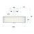 Winona Clear Ribbed Glass Close to Ceiling Light - Black-3