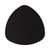 Novelda Rounded Triangle Backlight LED Wall Lamp - Black