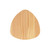 Novelda Rounded Triangle Backlight LED Wall Lamp - Timber-1