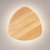 Novelda Rounded Triangle Backlight LED Wall Lamp - Timber-2