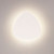 Novelda Rounded Triangle Backlight LED Wall Lamp - White-3