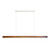 Akeno Dimmable Linear LED Pendant - Brown-7