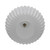 Aviana Pleated Opal White Glass Pendant-4