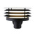 Cirella IP54 Modern Wall Light - Seaside Black-4