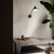 Darci Swivel Long Arm Wall Light - Black-1