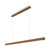Ilgas Scandinavian Linear LED Pendant - Dark Brown-2