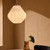 Maluca Pleated Opal White Glass Pendant-1